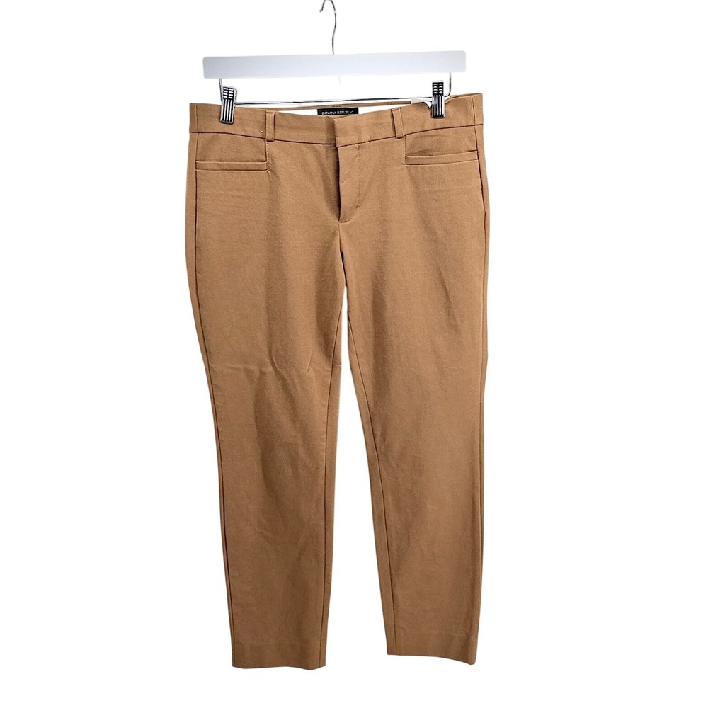 Banana Republic Sloan Pant Slim Ankle 12 Tan Womens‎ Workwear Business Casual